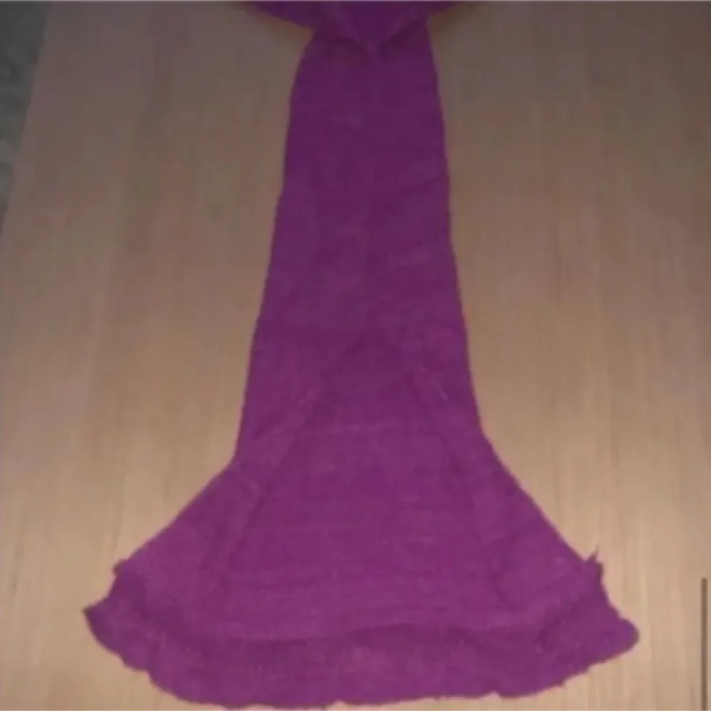 Home Knit Magenta Mermaid Blanket